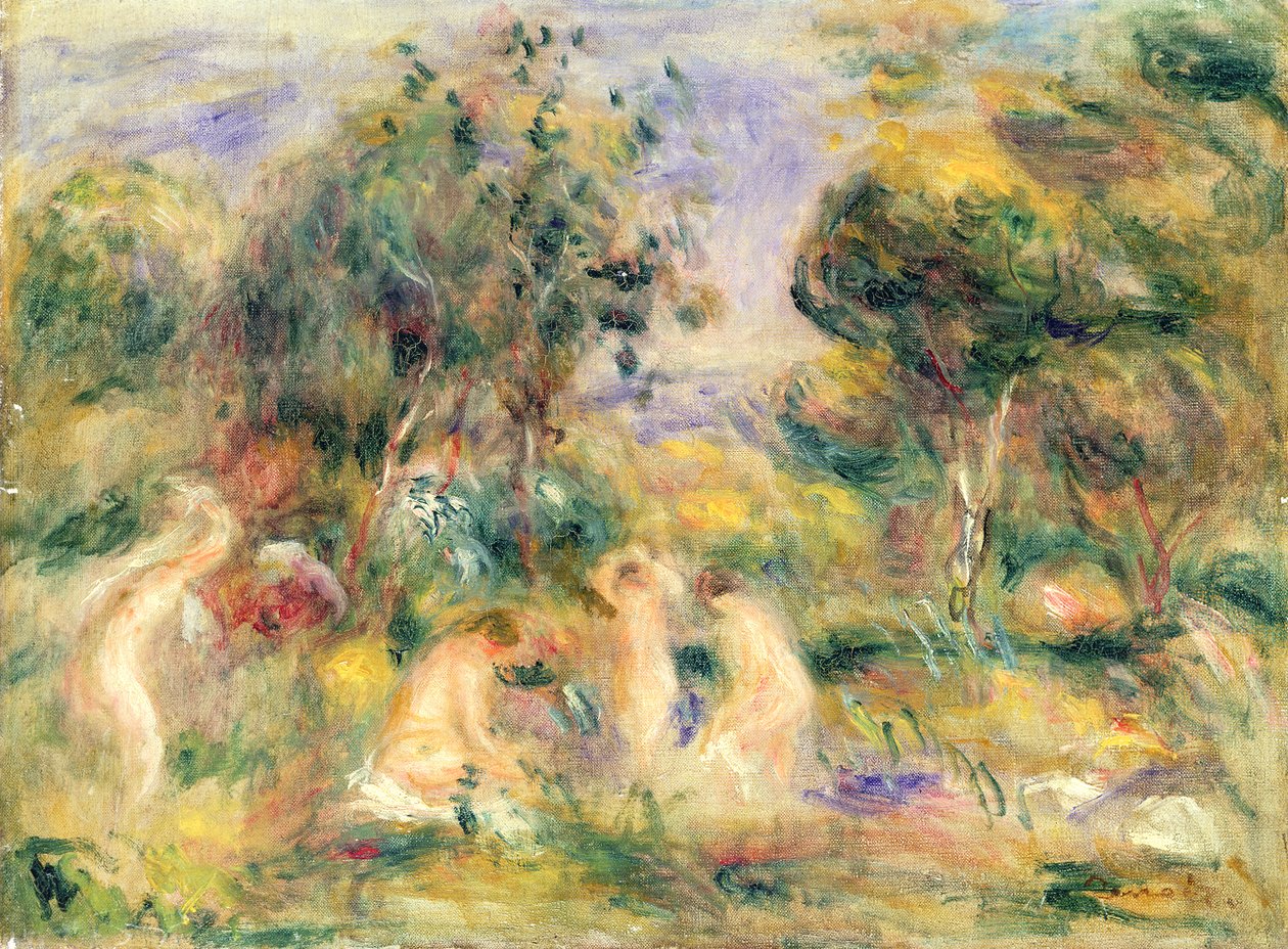 Badgästerna av Pierre Auguste Renoir