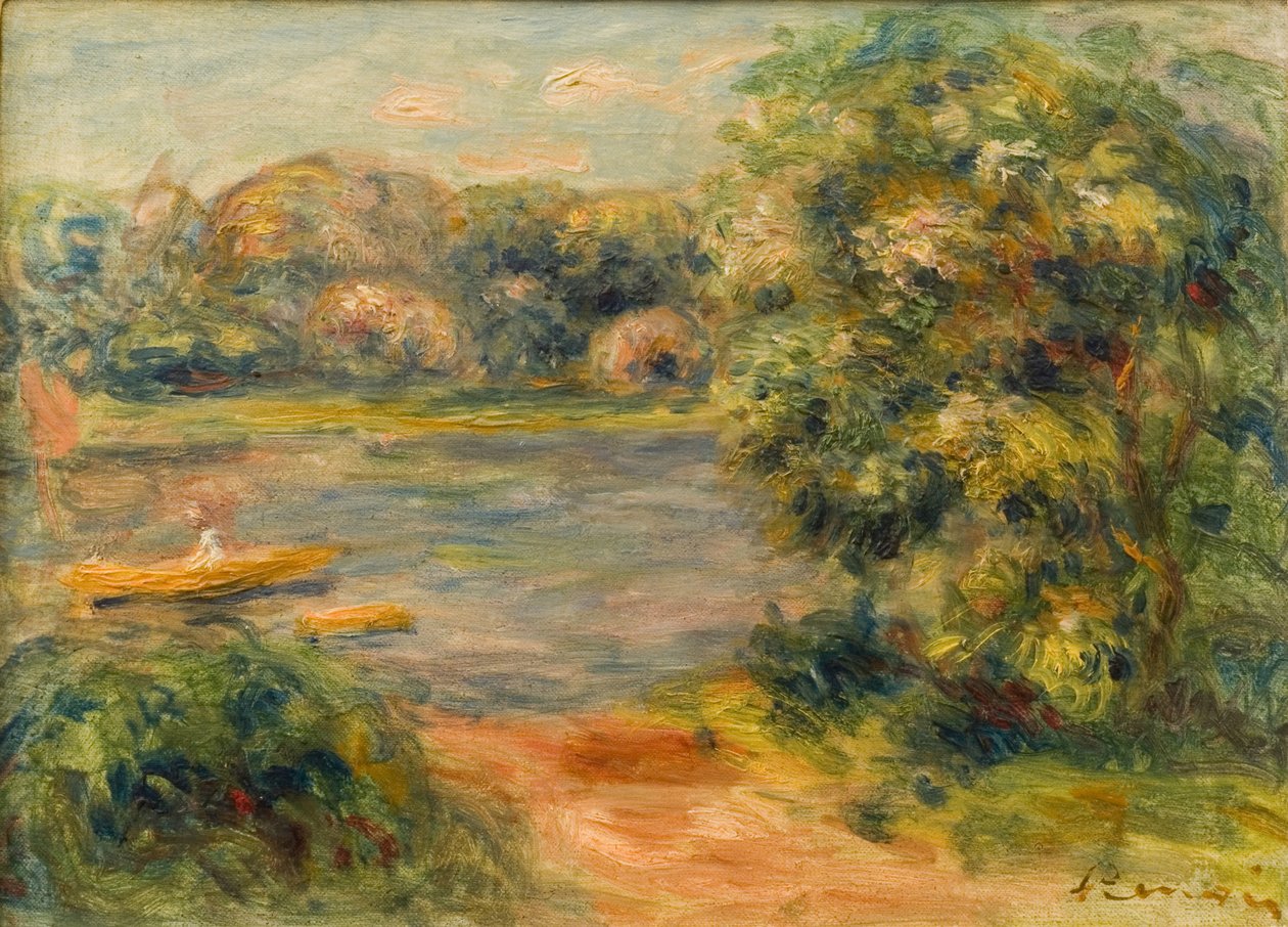 Båten på sjön, 1901 av Pierre Auguste Renoir