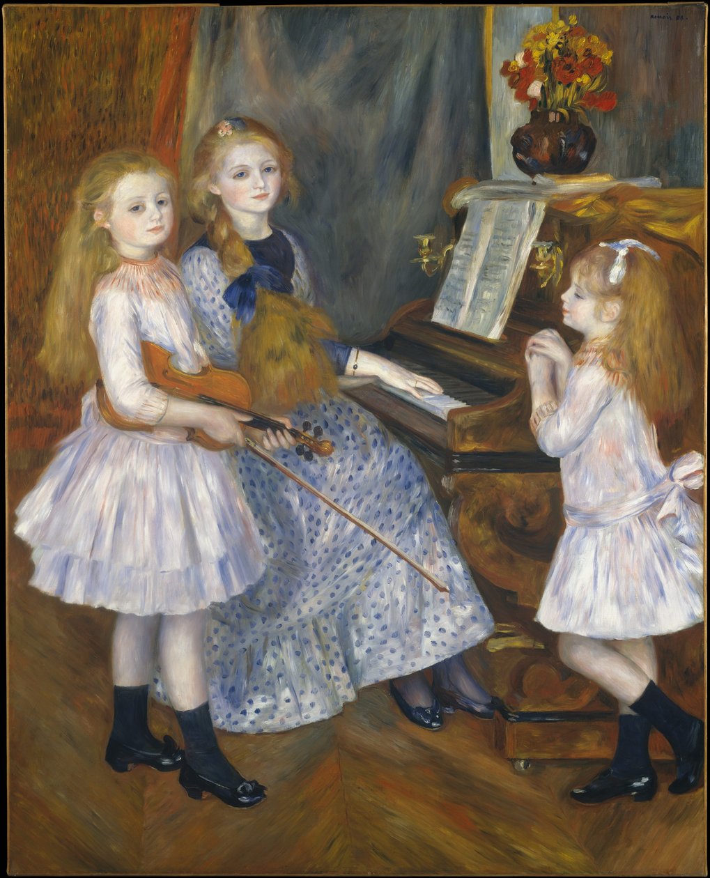 Döttrarna i Catule Mendès av Pierre Auguste Renoir