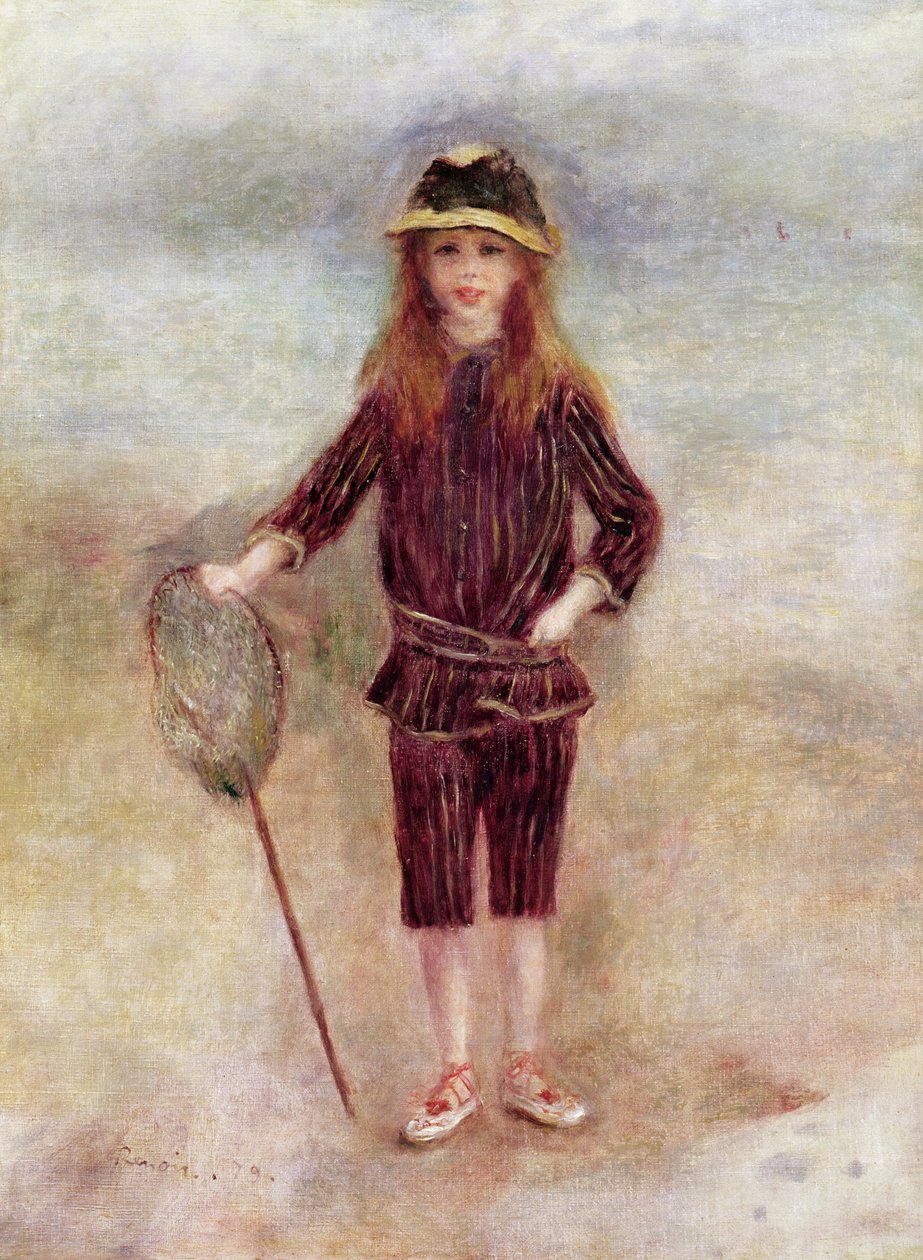 Den lilla fiskaren (Marthe Berard) 1879 av Pierre Auguste Renoir