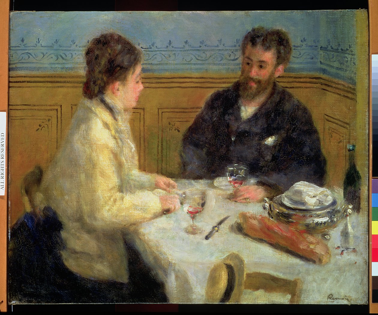 Lunchen, ca 1879 av Pierre Auguste Renoir