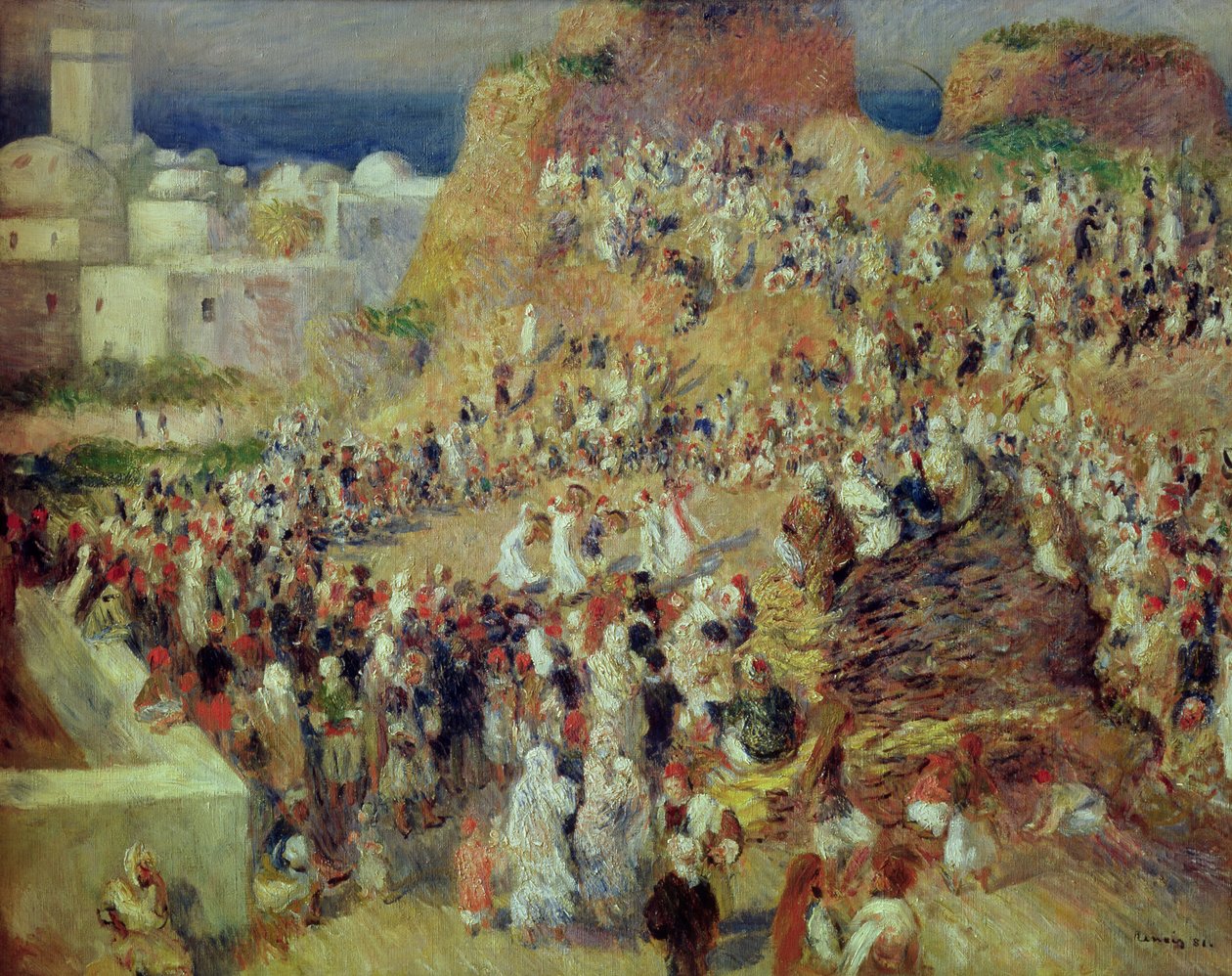 Moskén, eller arabisk festival, 1881 av Pierre Auguste Renoir