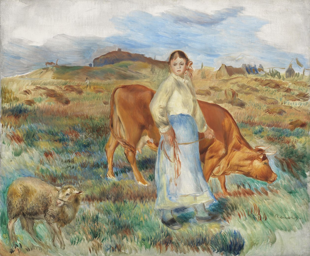 Återkomsten från fälten, 1886 av Pierre Auguste Renoir