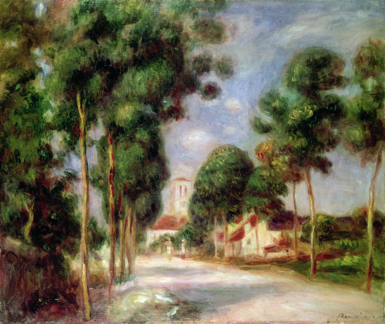 Vägen till Essoyes, 1901 av Pierre Auguste Renoir