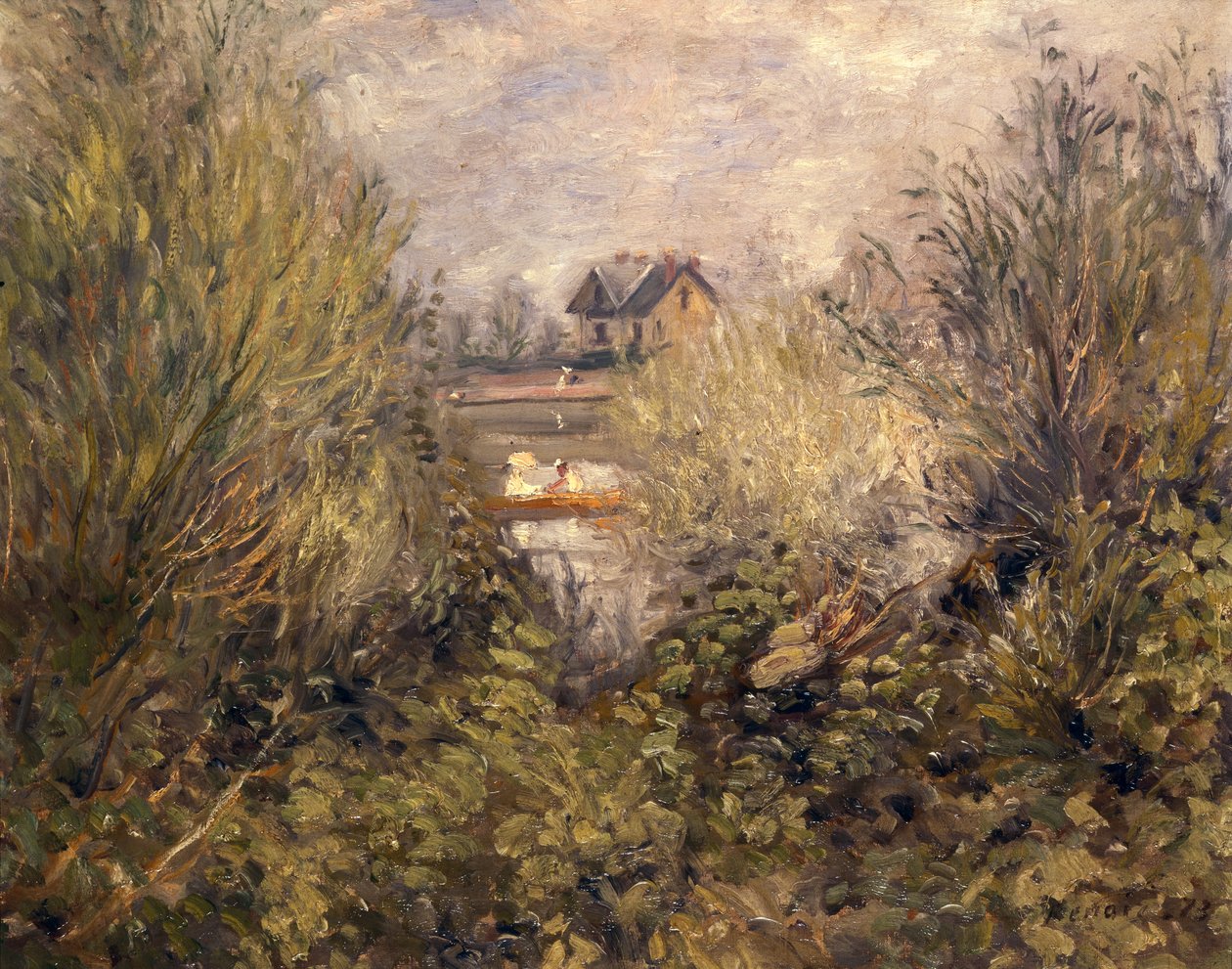 Seine vid Argenteuil, 1873 av Pierre Auguste Renoir