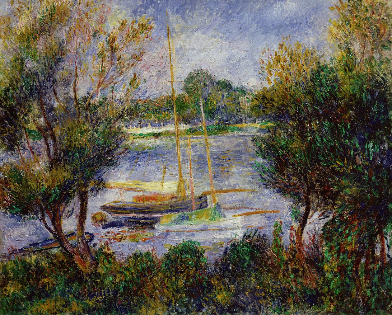 Seine vid Argenteuil, 1888 av Pierre Auguste Renoir