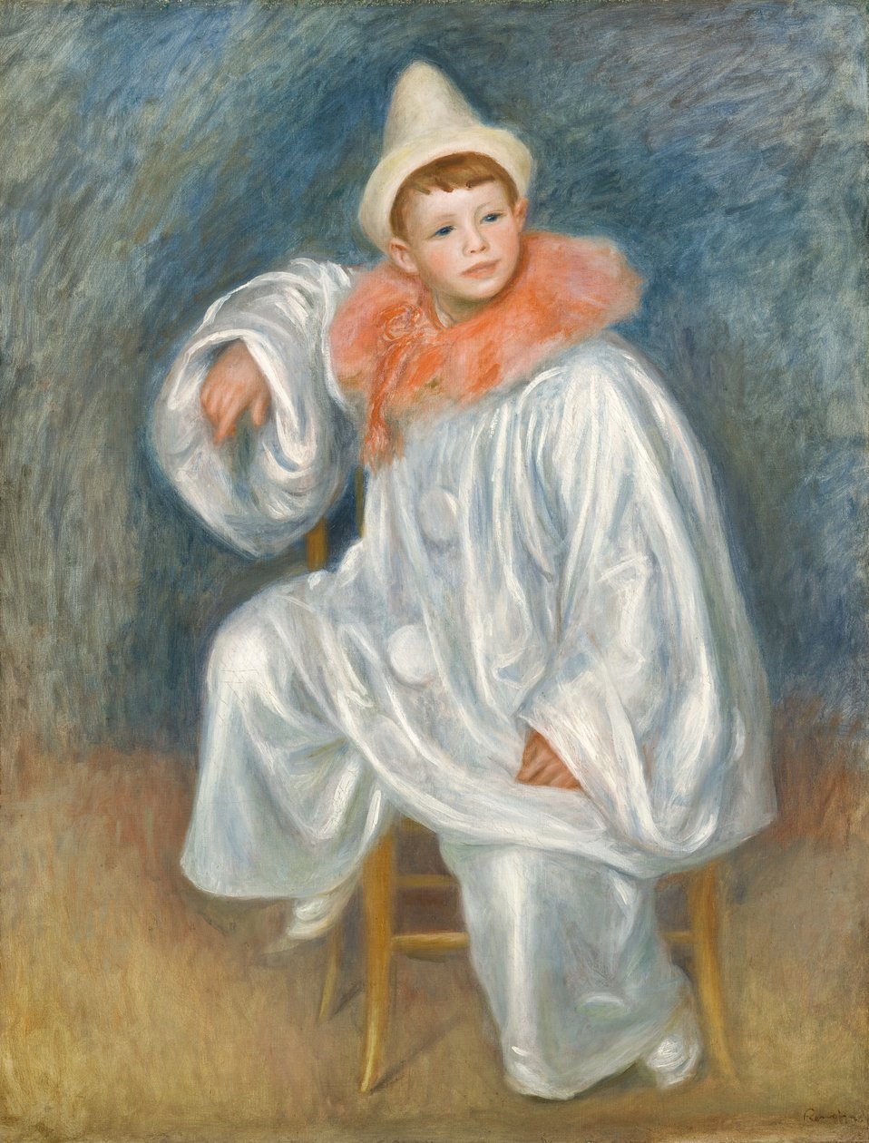 Den vita pirroten, 190102 av Pierre Auguste Renoir