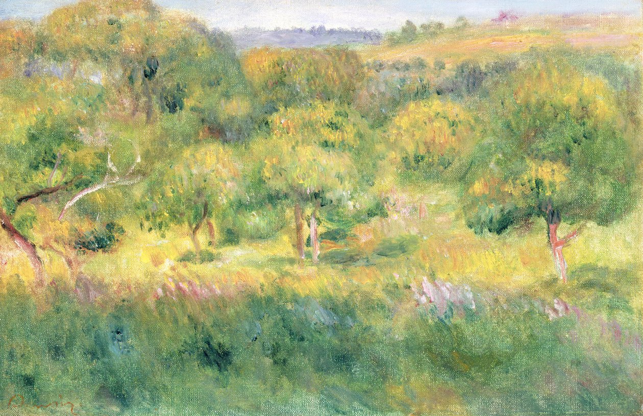 Skogskanten i Bretagne, 1893 av Pierre Auguste Renoir
