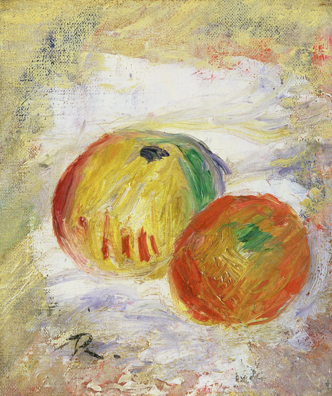 Två äpplen, 1875 av Pierre Auguste Renoir