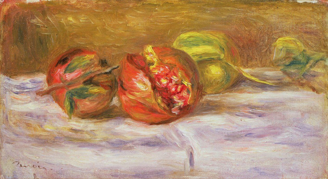 Två granatäpplen, c.1910 av Pierre Auguste Renoir