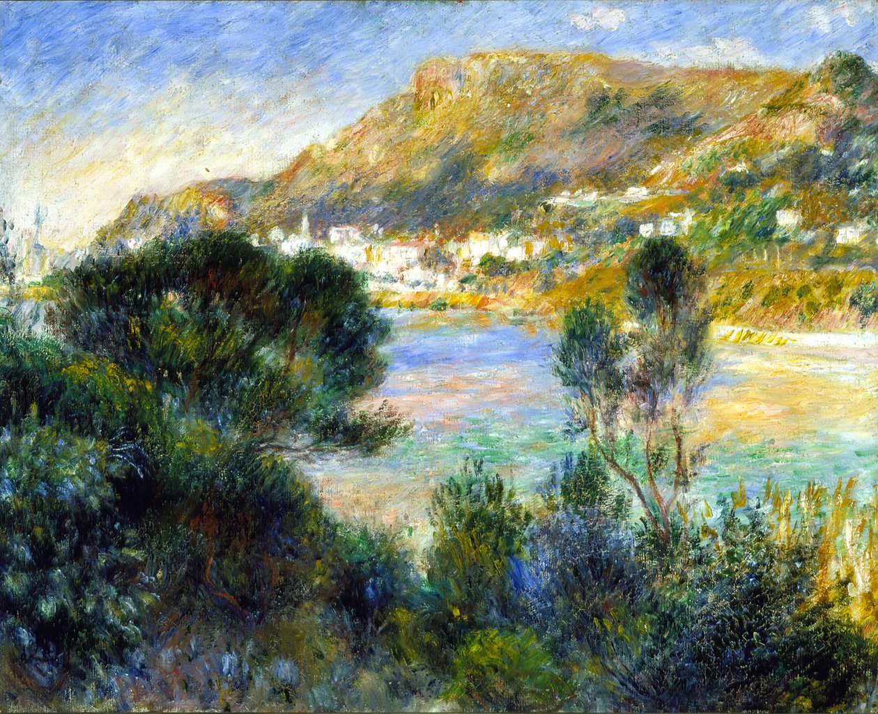 Utsikt från Cap Martin av Monte Carlo, c.1884 av Pierre-Auguste Renoir