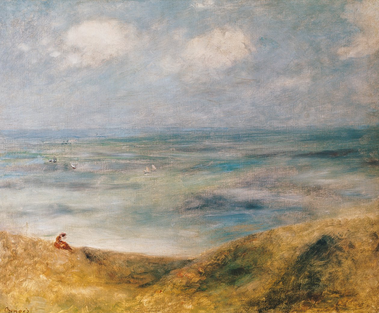 Utsikt över havet, Guernsey av Pierre Auguste Renoir