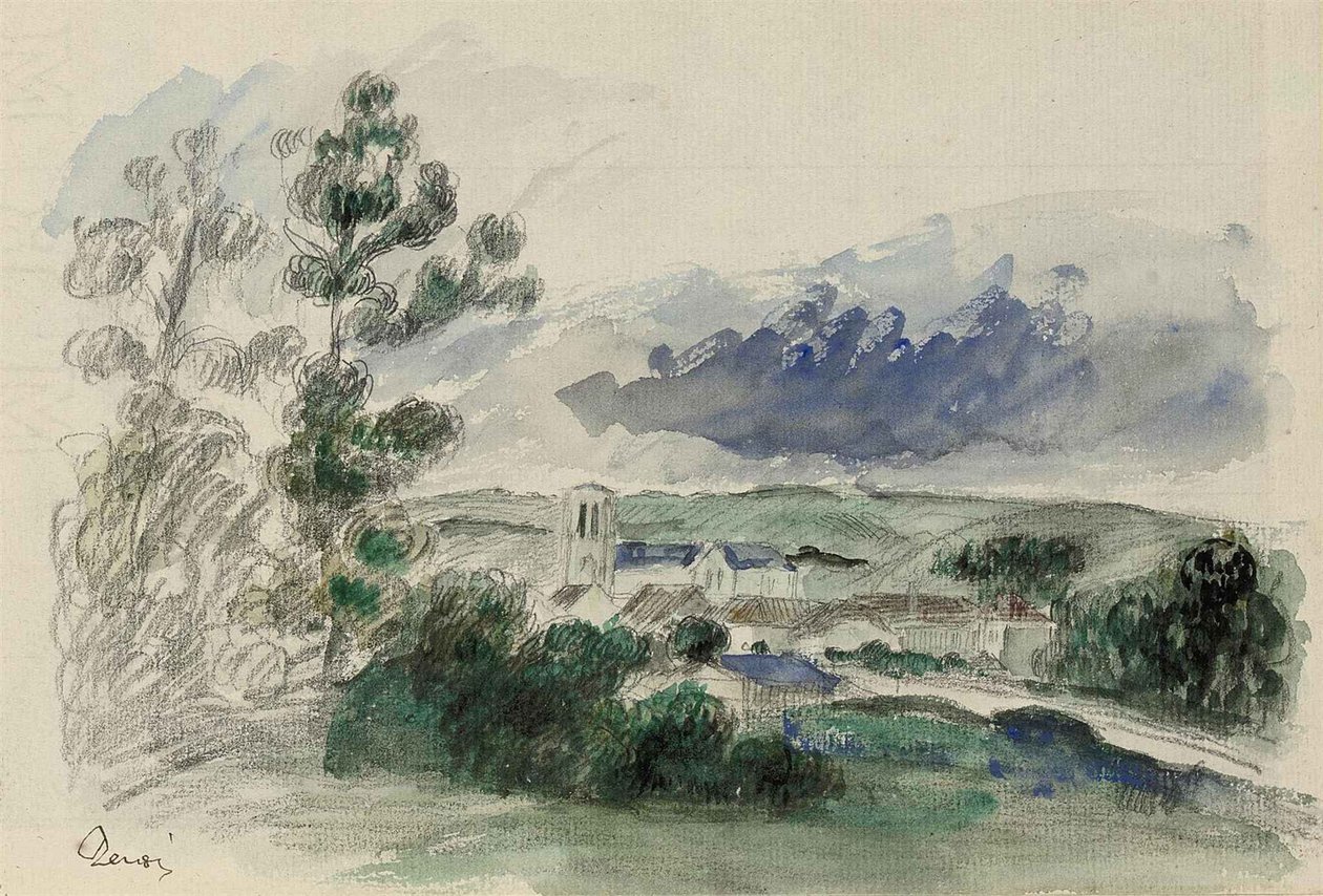 Village av Pierre Auguste Renoir