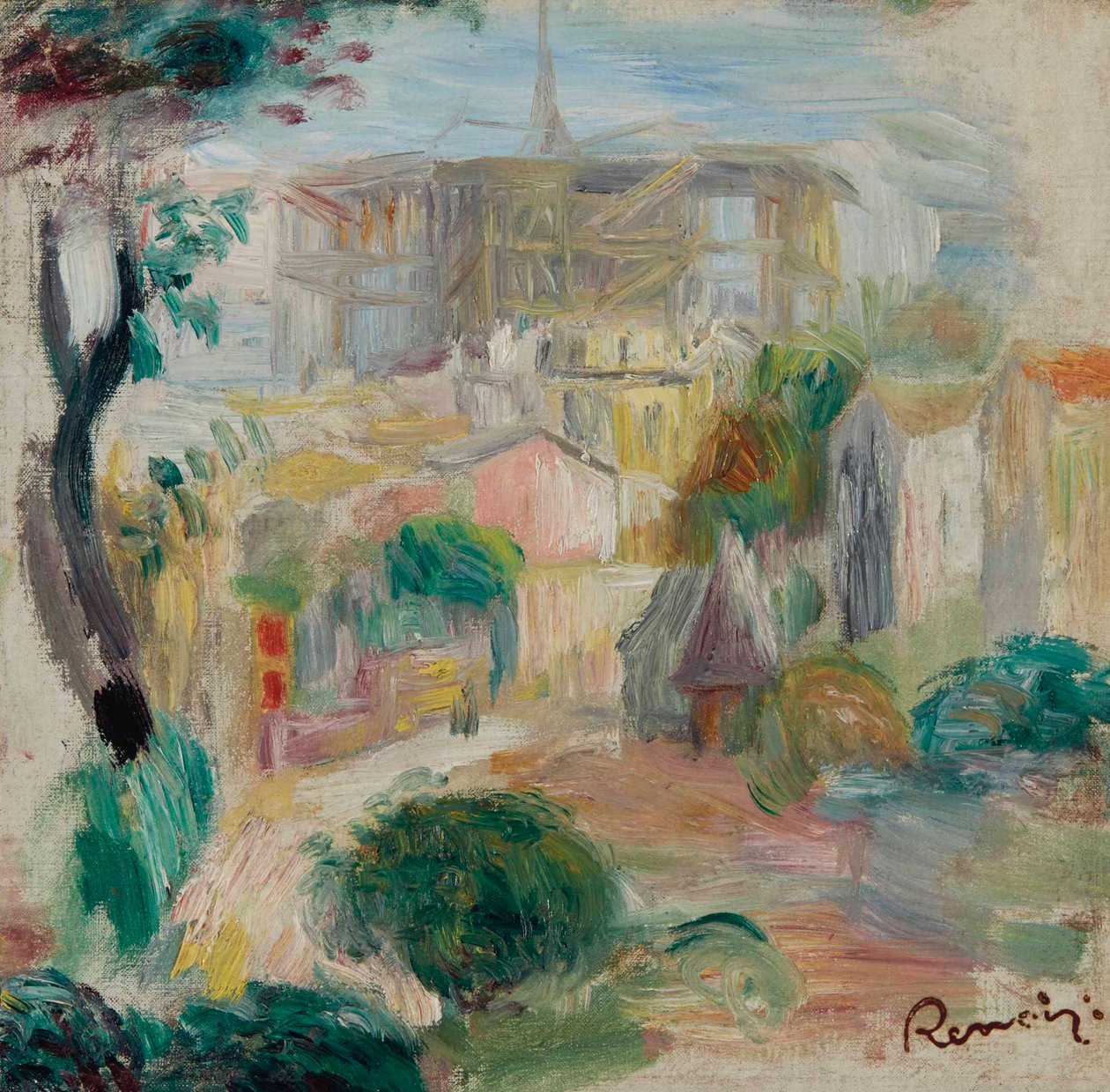 Utsikt över det heliga hjärtat av Pierre Auguste Renoir