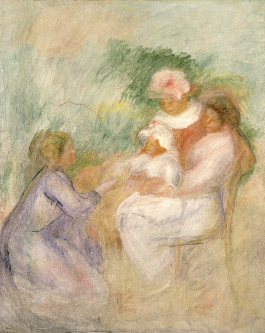 Kvinnor och barn, ca 1896 av Pierre Auguste Renoir