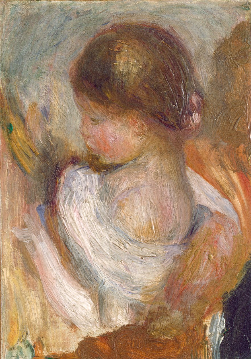 Ung flicka som läser, ca 1888 av Pierre Auguste Renoir