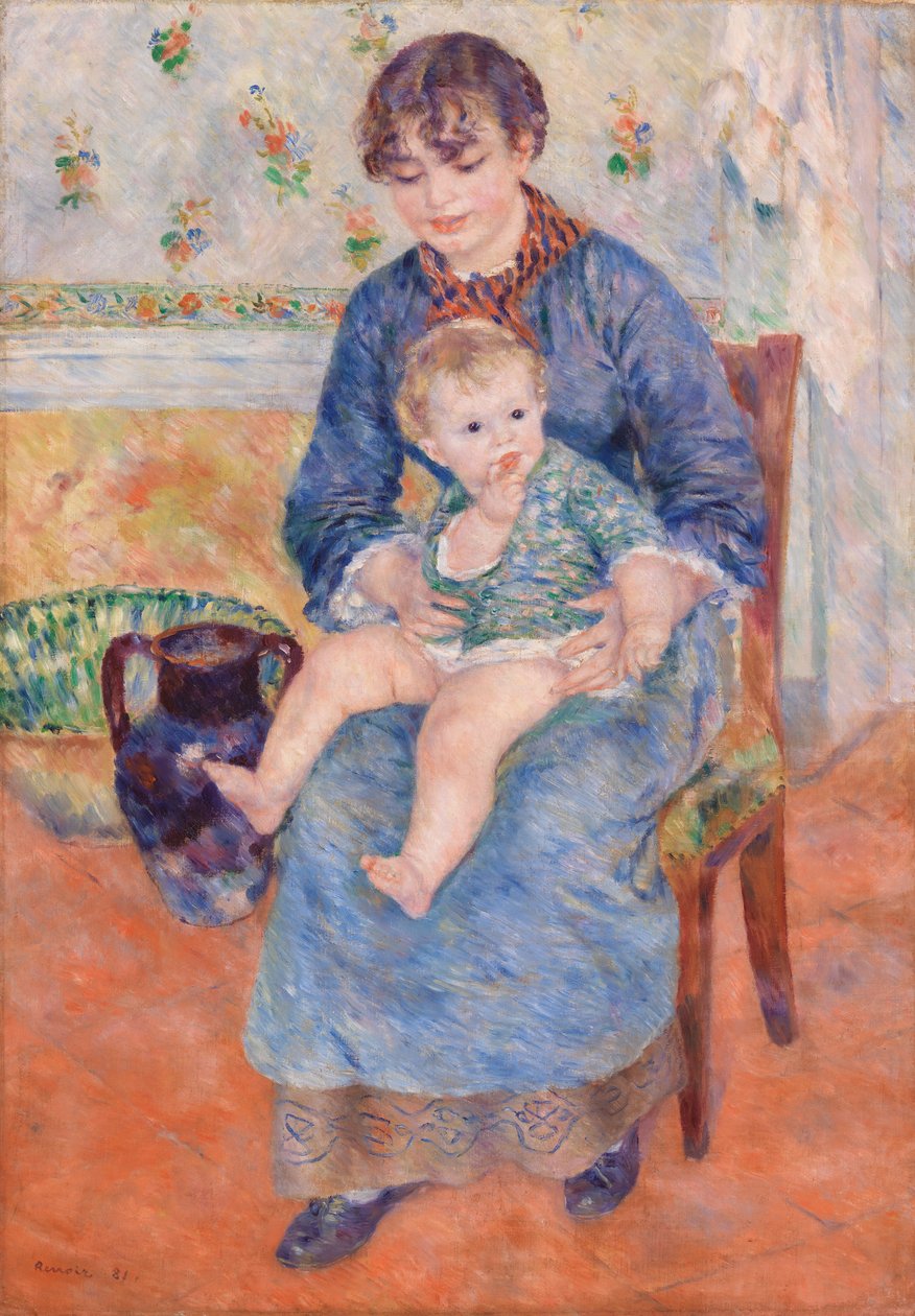 Young Mother (Jeune mère) av Pierre Auguste Renoir