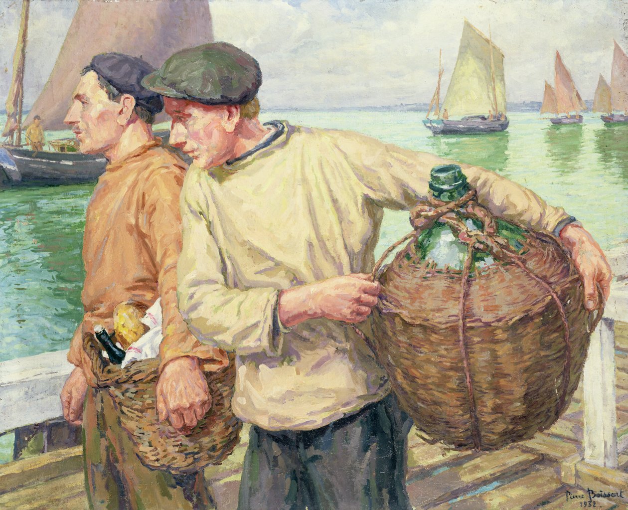 Bretonska fiskare, 1932 av Pierre Boissart