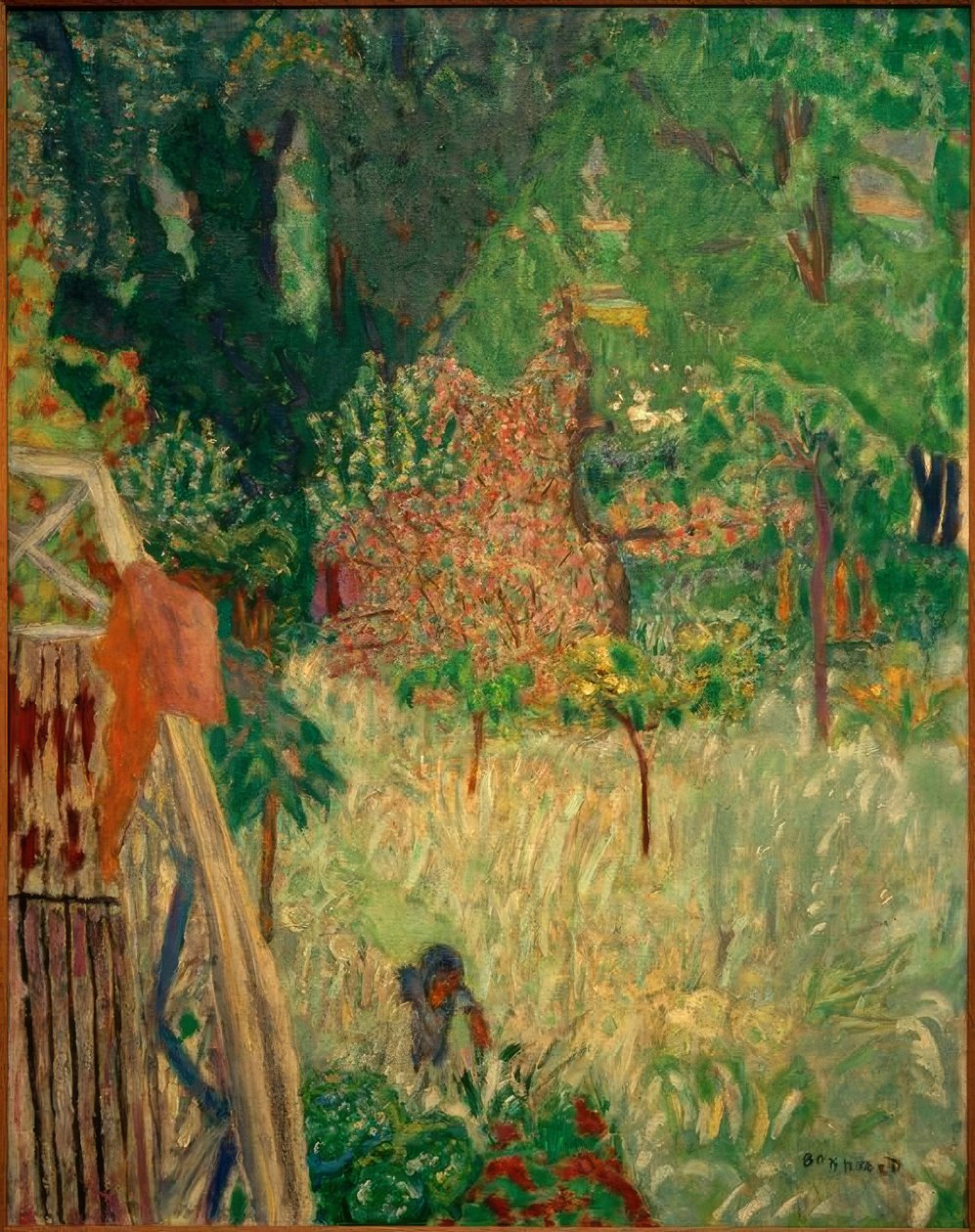 Le Balcon à Vernonnet / Det blommande äppelträdet av Pierre Bonnard