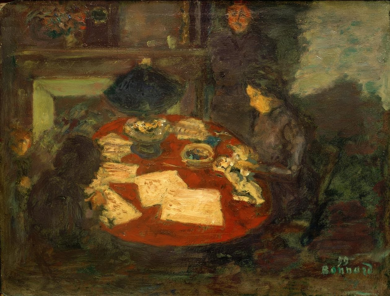 Under lampan av Pierre Bonnard