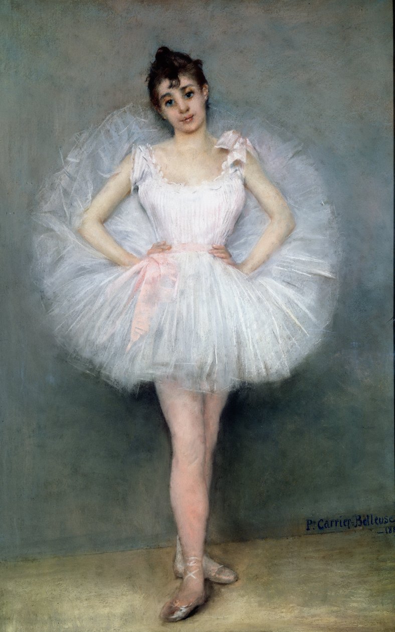 Porträtt av en ung ballerina av Pierre Carrier Belleuse