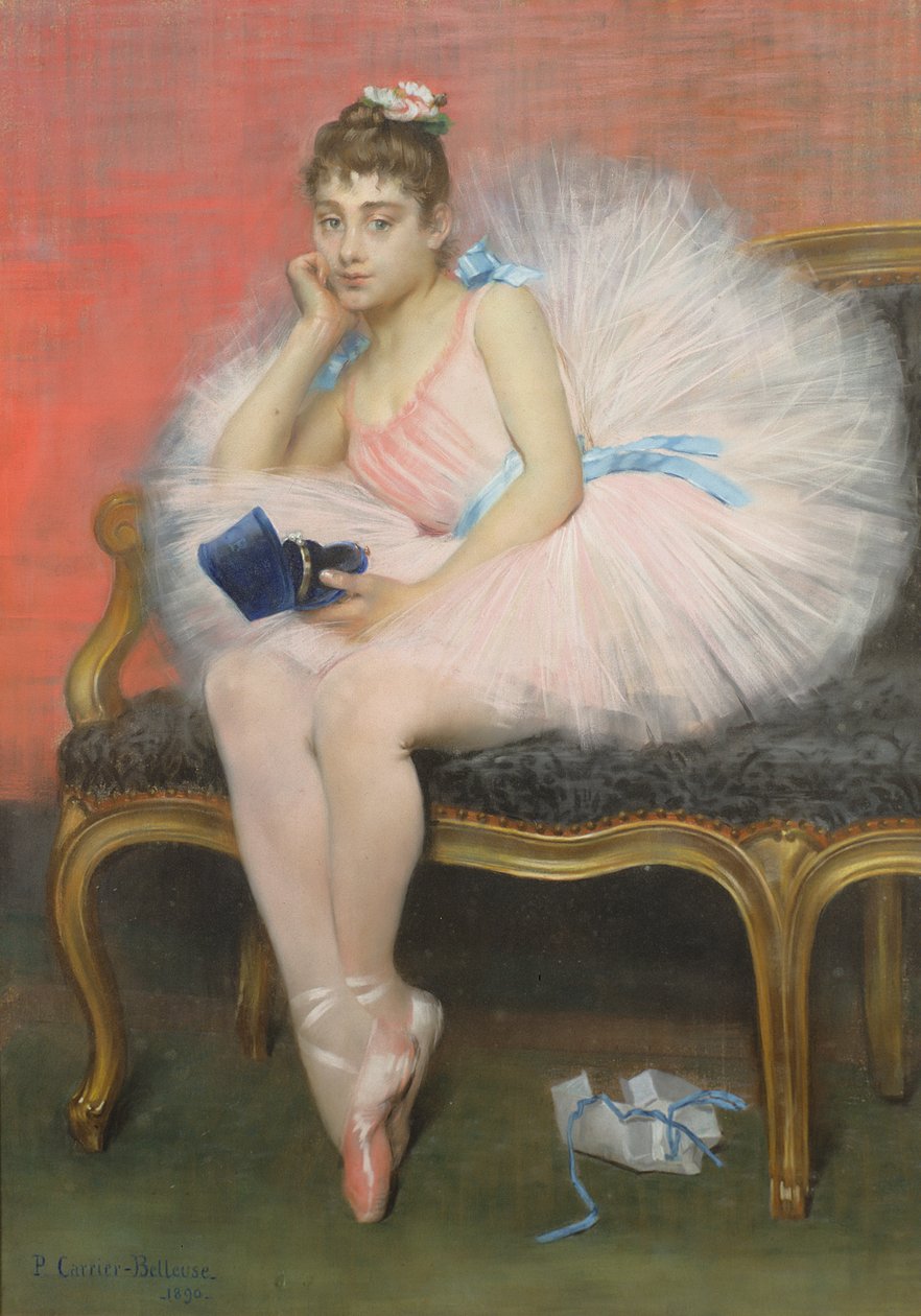 Nutiden, 1890 (pastell) av Pierre Carrier Belleuse