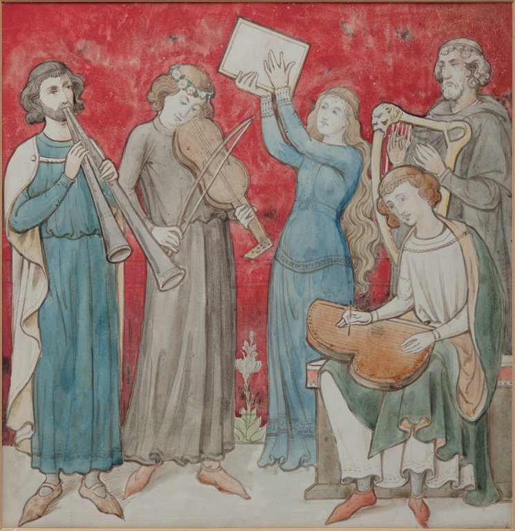 Design for an Allegory on Music av Pierre Cuypers
