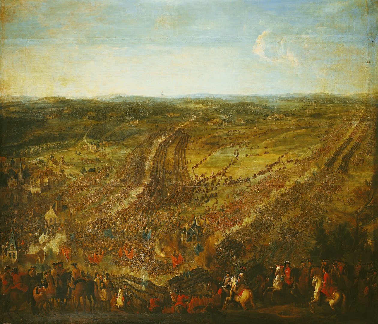 Slaget vid Fleurus, 1 juli 1690 av Pierre Denis Martin