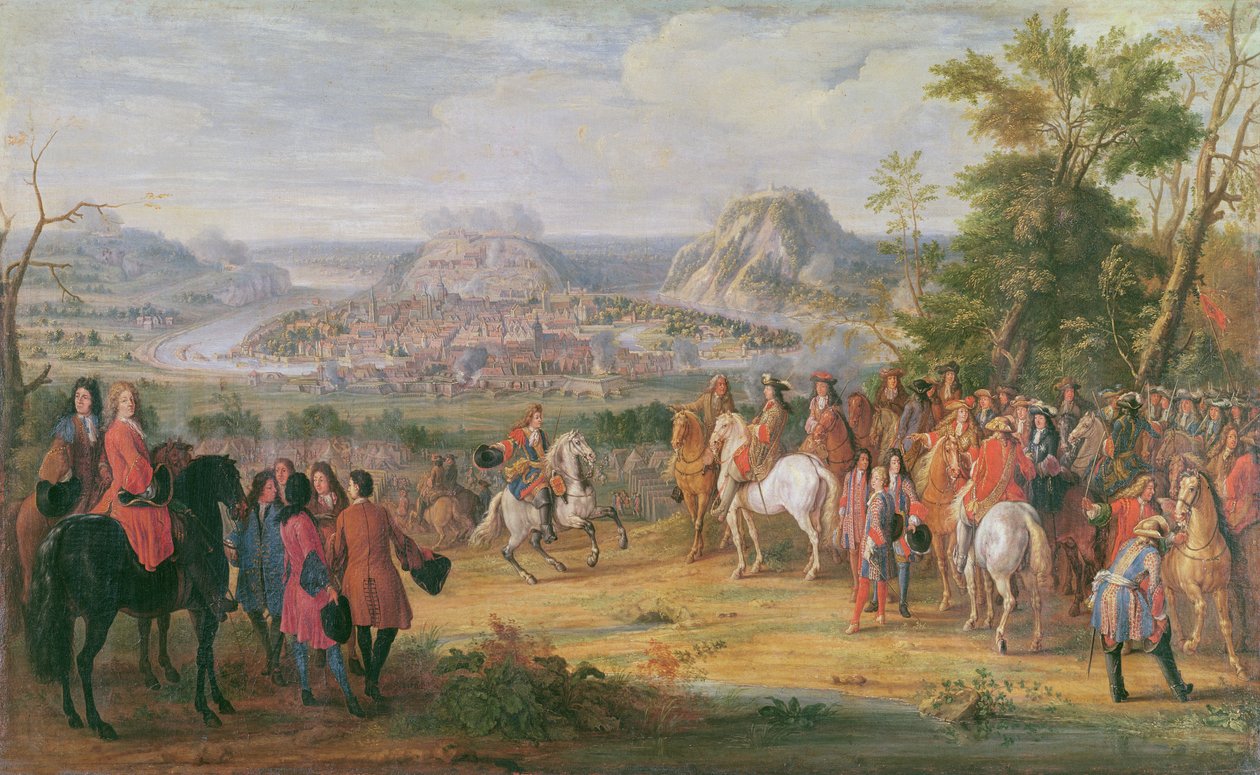 Louis XIV katika Kuzingirwa kwa Besançon mnamo Mei 1674 swed av Pierre Denis Martin