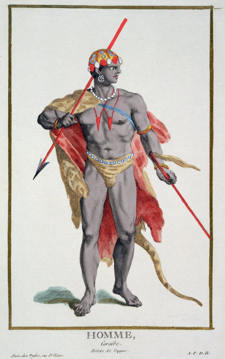 En man från Karibien, 1780 av Pierre Duflos
