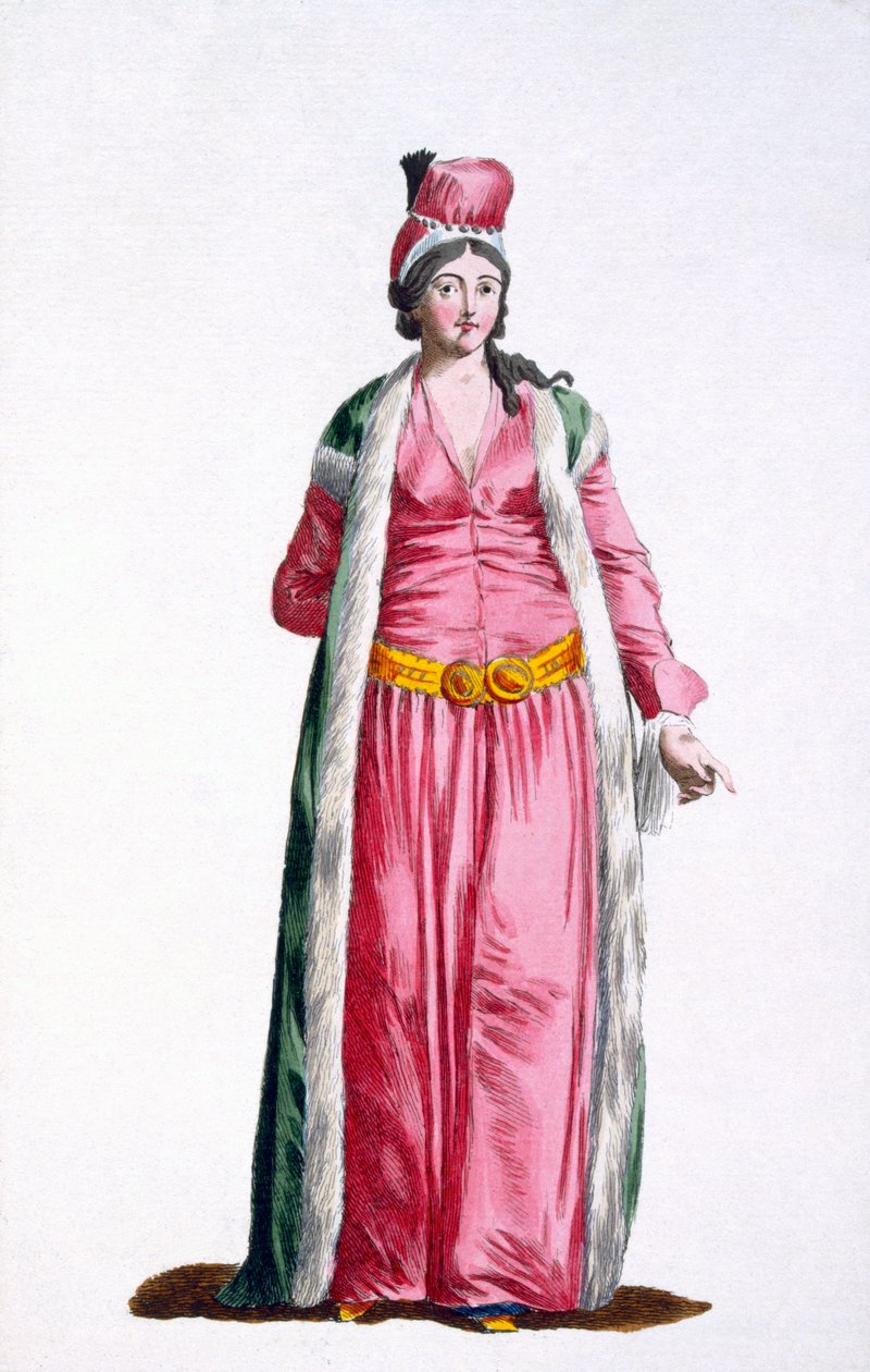 En adelsdam från Smyrna i Turkiet, 1780 av Pierre Duflos