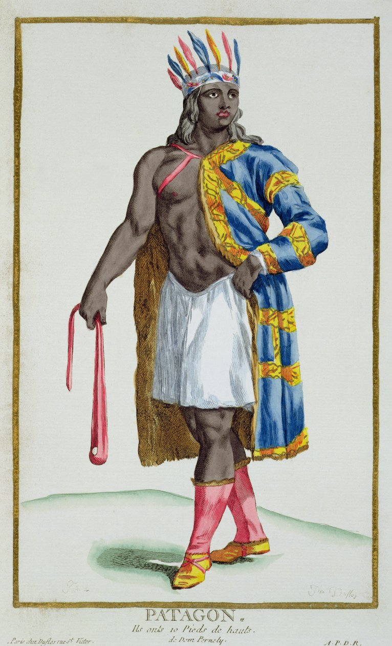En man från Patagonien, 1780 av Pierre Duflos