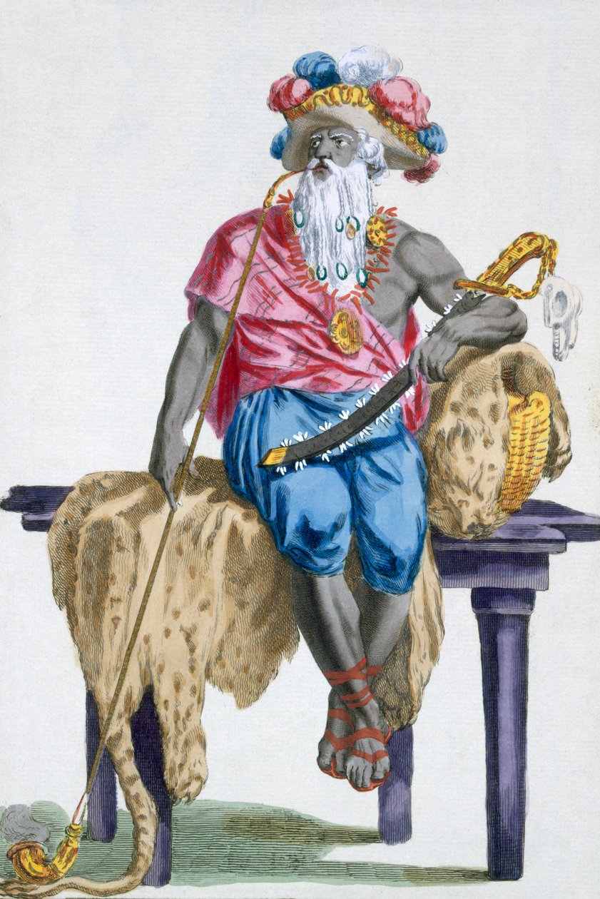 Akasini, kung av Assinie, 1780 av Pierre Duflos