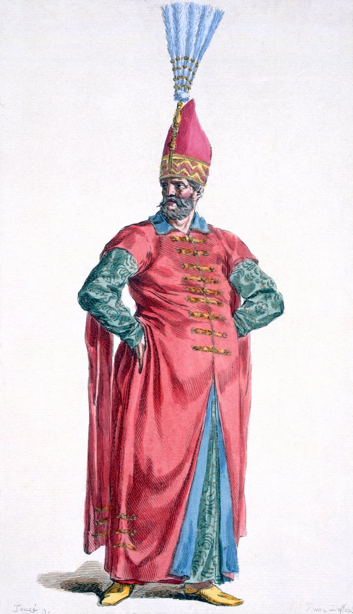 Boluch-Bassi, janitsjarernas officer, 1780 av Pierre Duflos