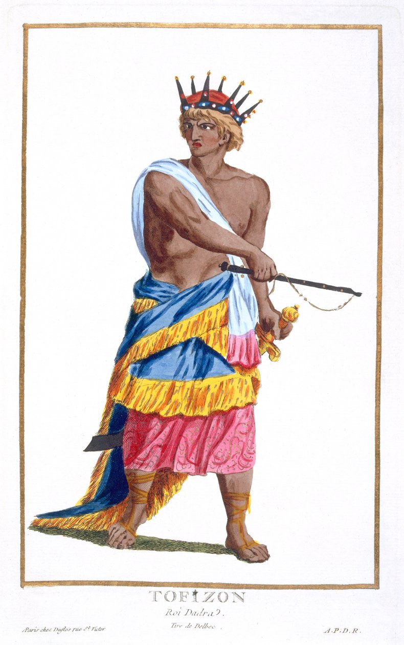 Kung Tofizon av Dadra, 1780 av Pierre Duflos