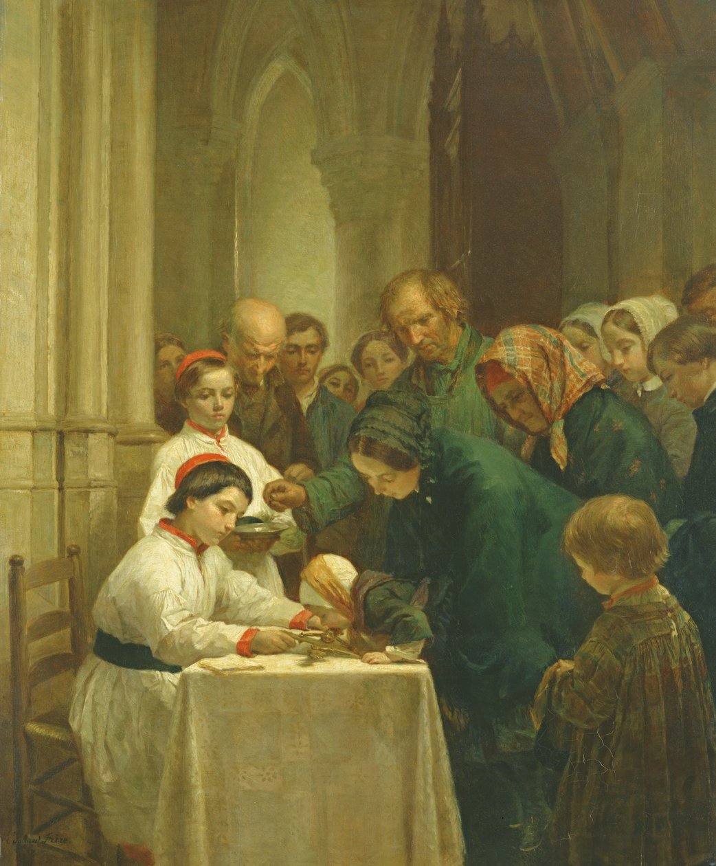 Långfredagen i Notre-Dame-kyrkan av Pierre Edouard Frere