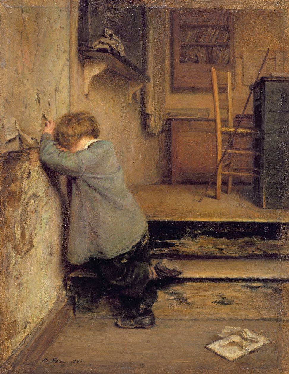 Tillrättavisningen, 1863 av Pierre Edouard Frere