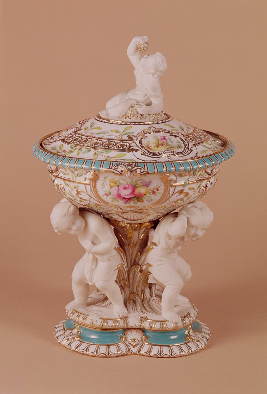 Minton-vas, ca 1854 (porslin) av Pierre Emile Jeannest