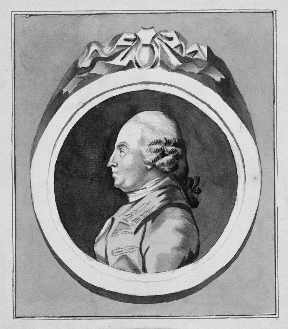 George Stubbs (1724-1806) (grå tvätt på papper) (se även 213890) av Pierre Etienne Falconet