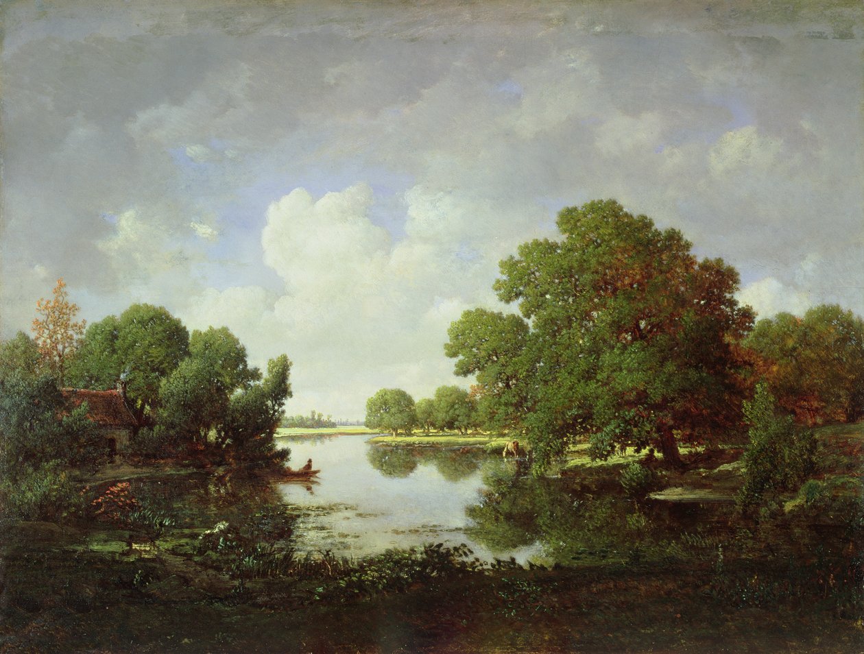 Försommareftermiddag, 1857 av Pierre Etienne Theodore Rousseau