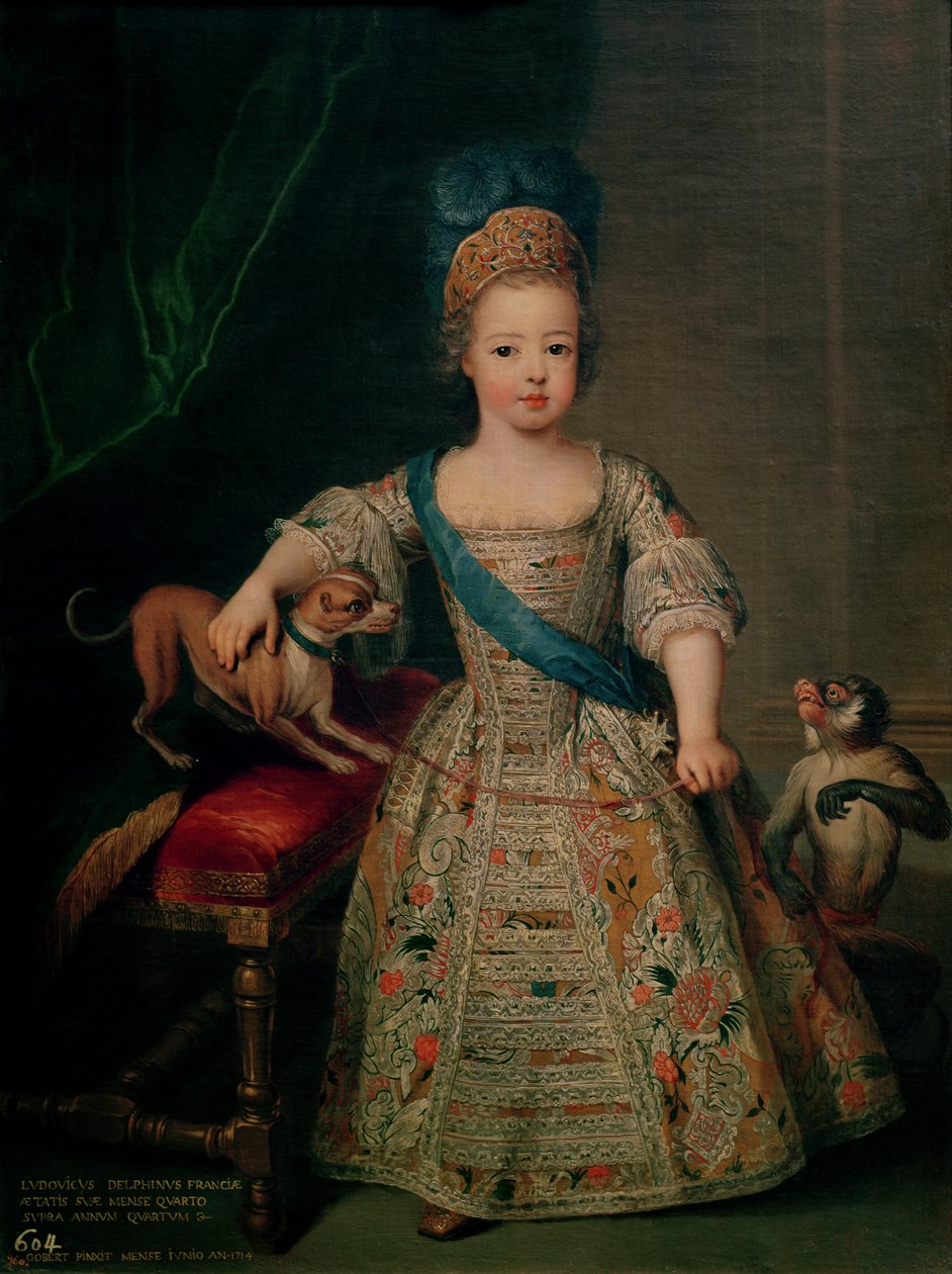 Ludvig XV (1710-74) som barn, 1714 av Pierre Gobert