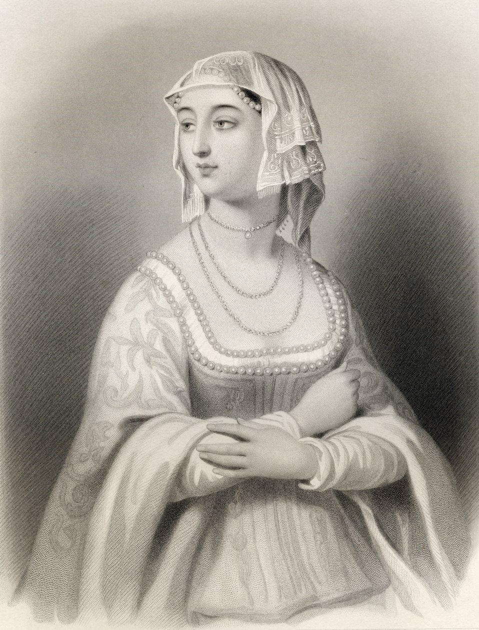 Margret av Anjou (1429-82) illustration från 