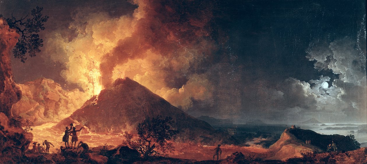Vesuvius utbrott 1771 av Pierre Jacques Volaire