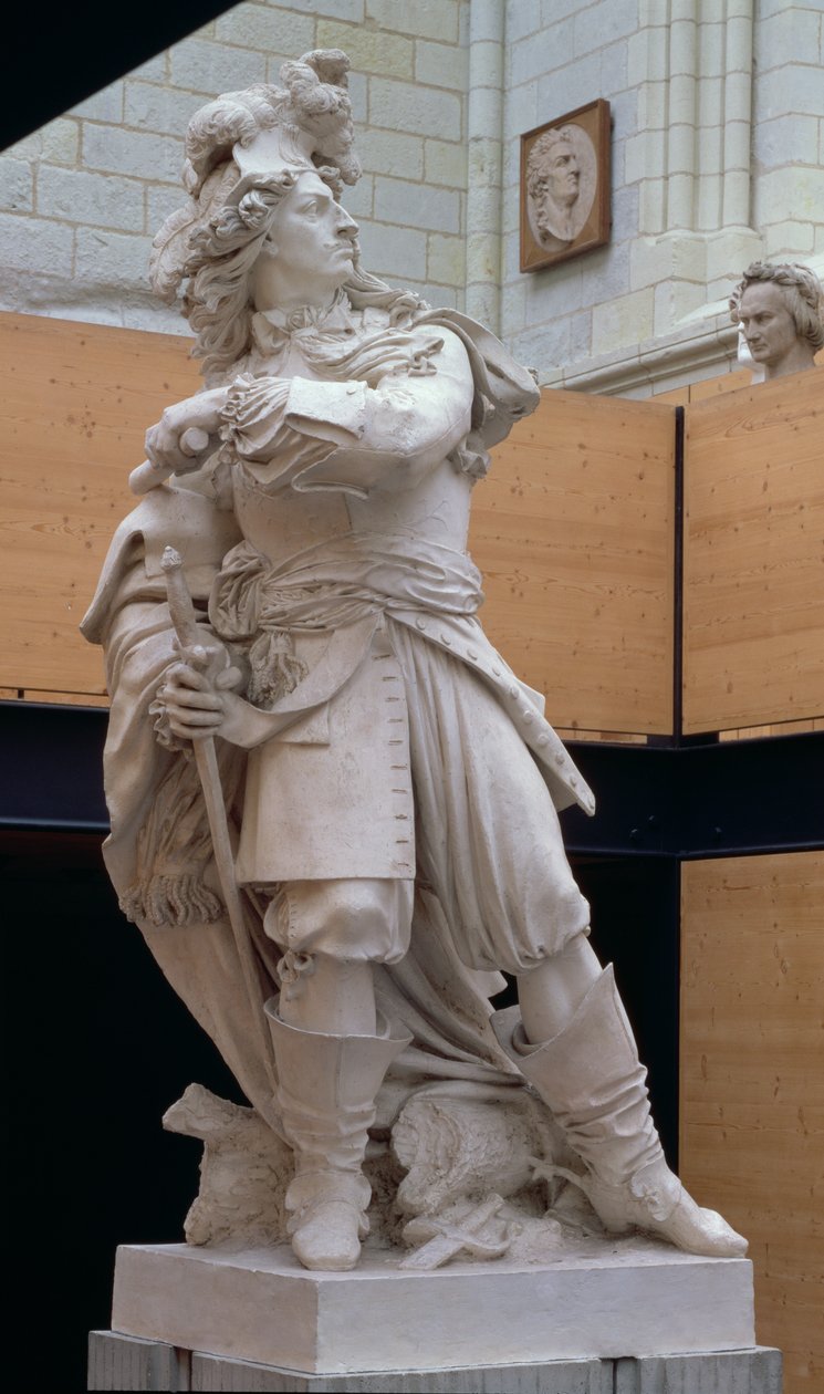 Ludvig II, 4:e prins av Bourbon och Conde (1621-86), 1817 (gips) av Pierre Jean David d