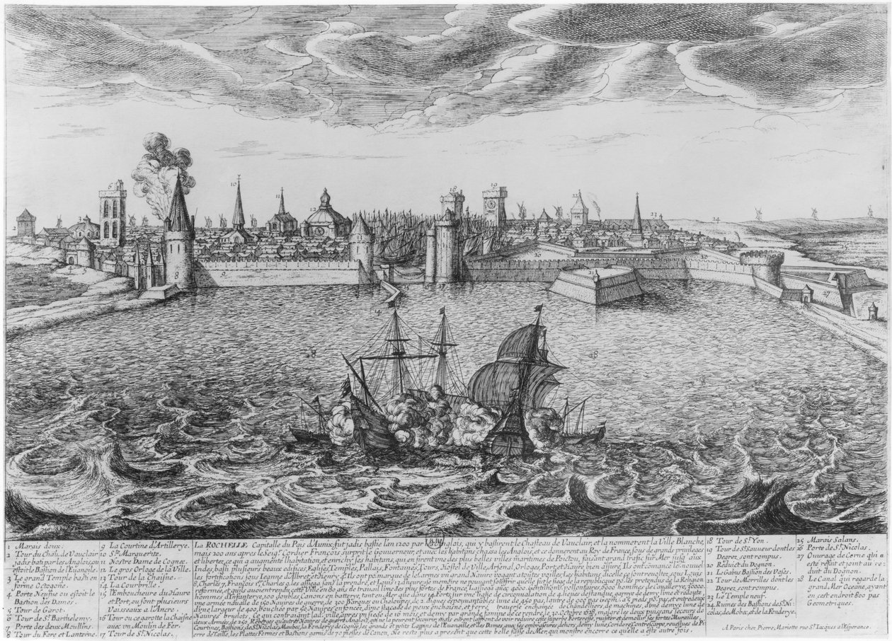 Utsikt över La Rochelle av Pierre Jean Mariette