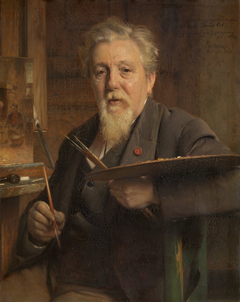 Målaren Jan David Col av Pierre Jean van der Ouderaa