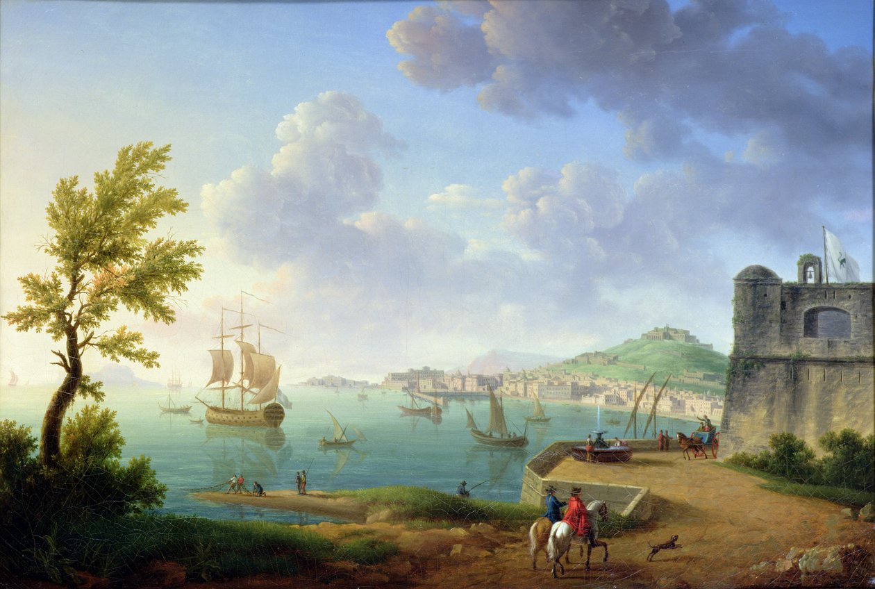 Utsikt över Neapel från Castel dell