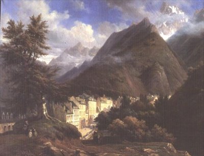 Les Eaux-Bonnes, 1846 av Pierre Justin Ouvrie