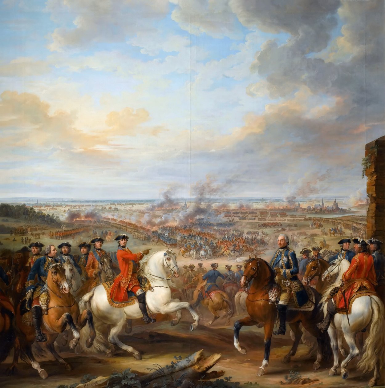 Slaget vid Fontenoy, 11 maj 1745 av Pierre Lenfant
