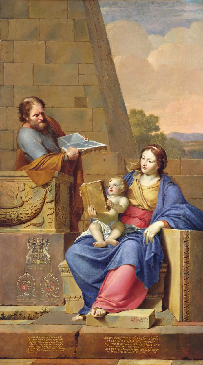 Vila på flykten till Egypten, 1658 av Pierre Letellier